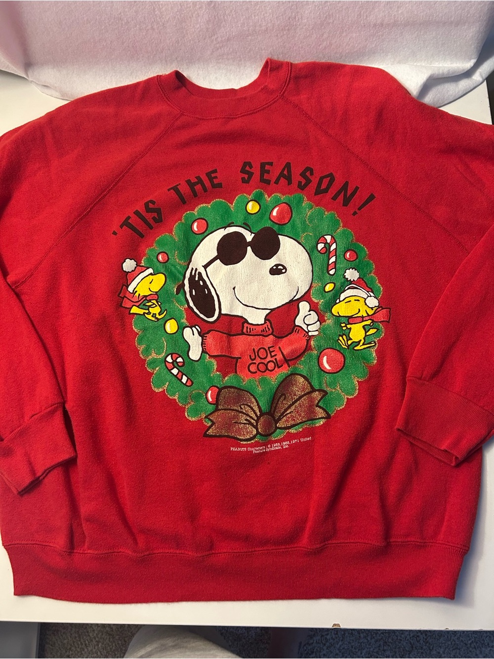 Vintage Peanuts Snoopy Tis The Season Sweatshirt